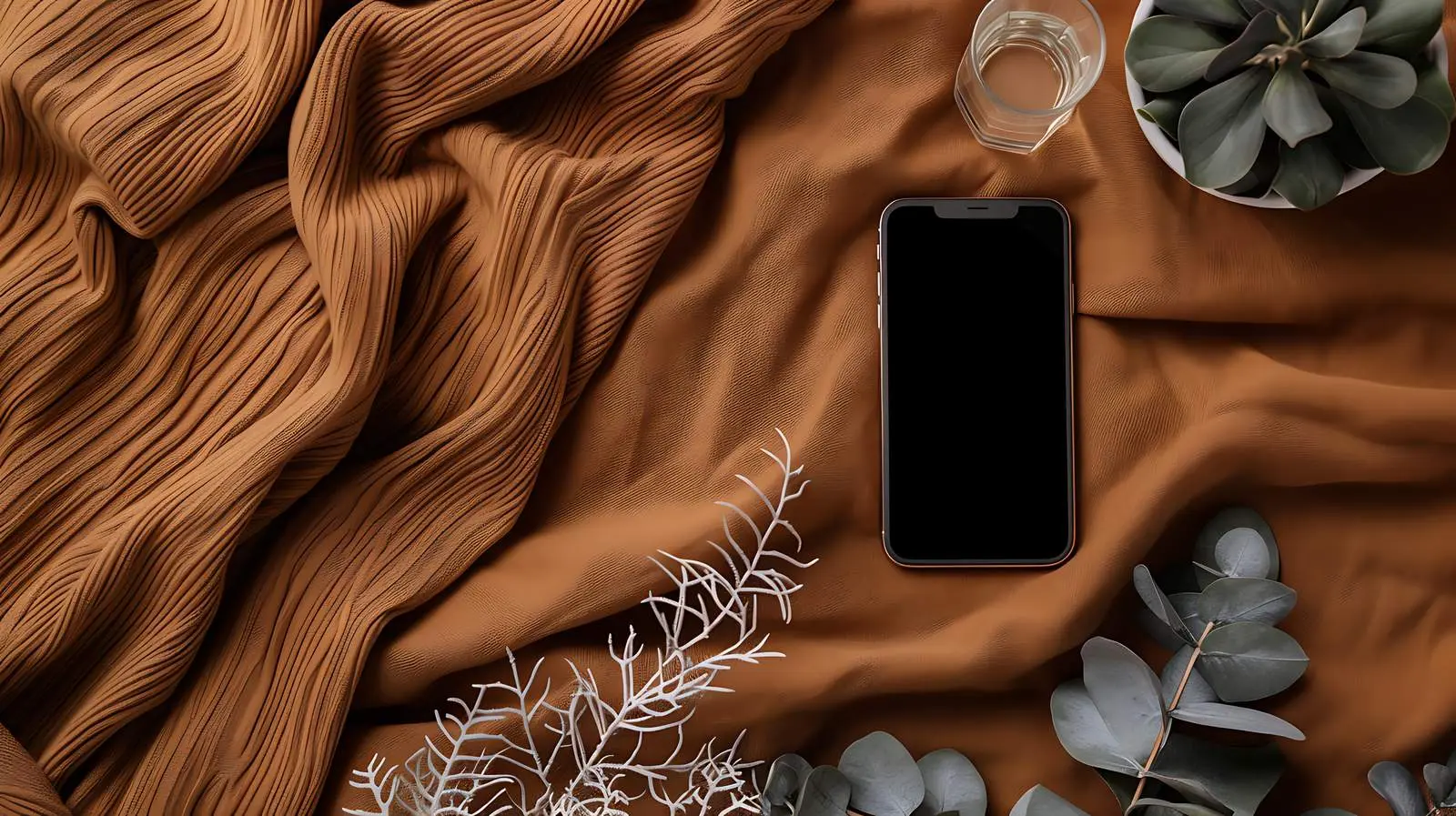 Modern Home Office Workspace with Smartphone — free download from Dotvec