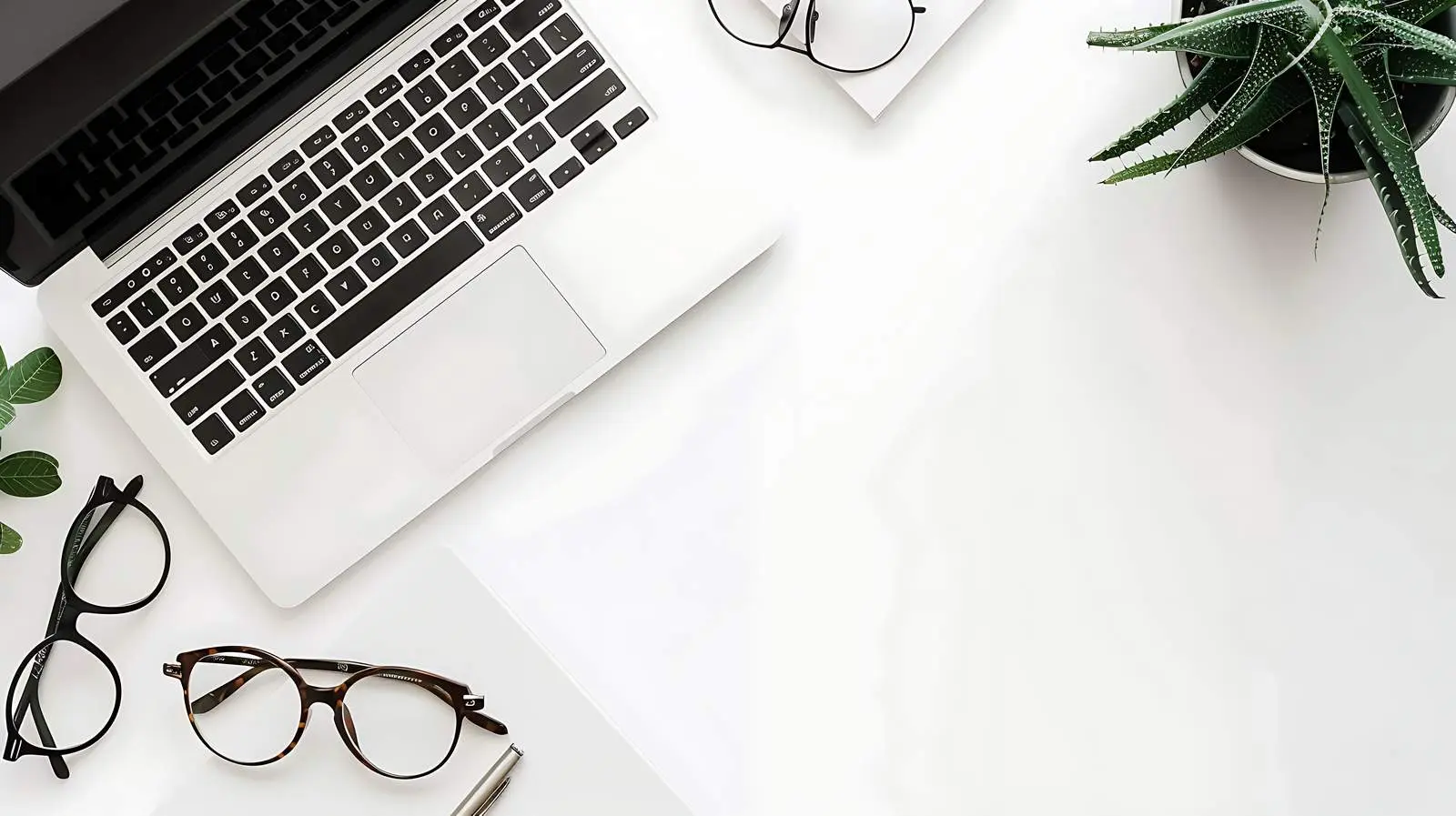 Home Office Desk Workspace with Laptop — free download from Dotvec