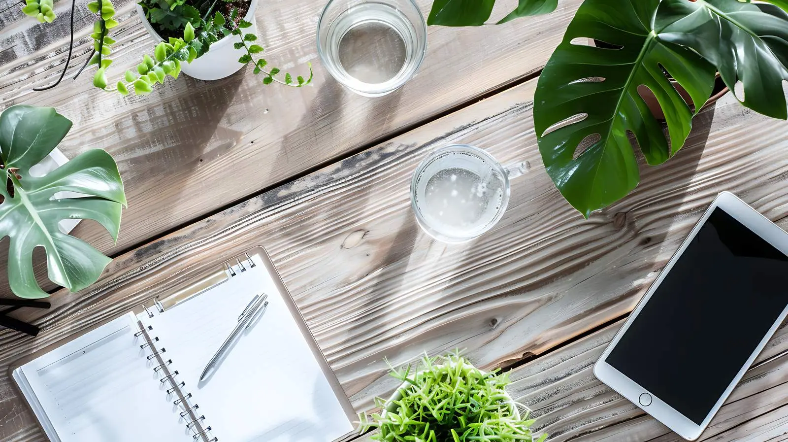 Modern Home Office Workspace with Laptop — free download from Dotvec