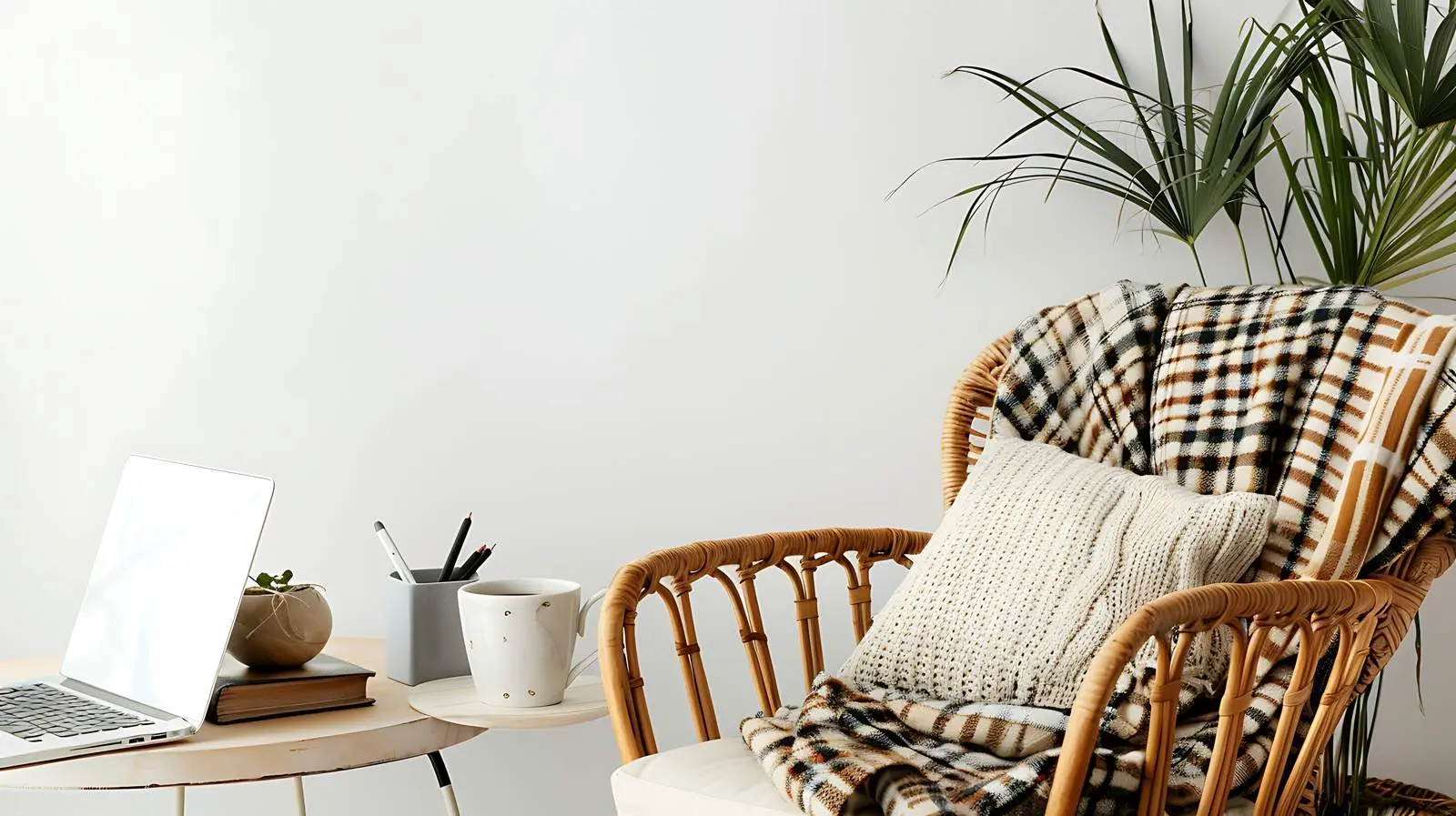 Modern Home Office Workspace with Laptop — free download from Dotvec