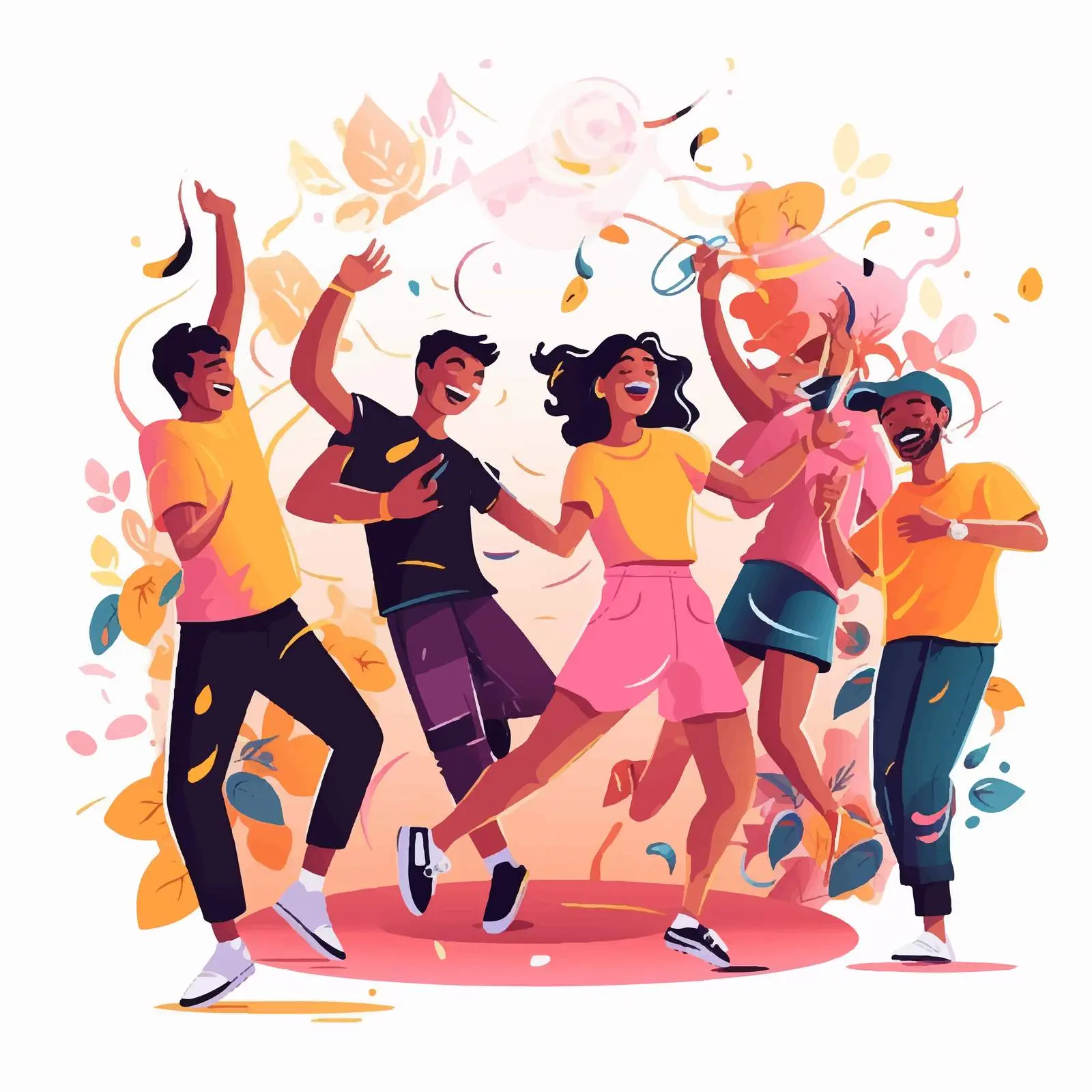 Young People Enjoying Home Party with Music — free download from Dotvec