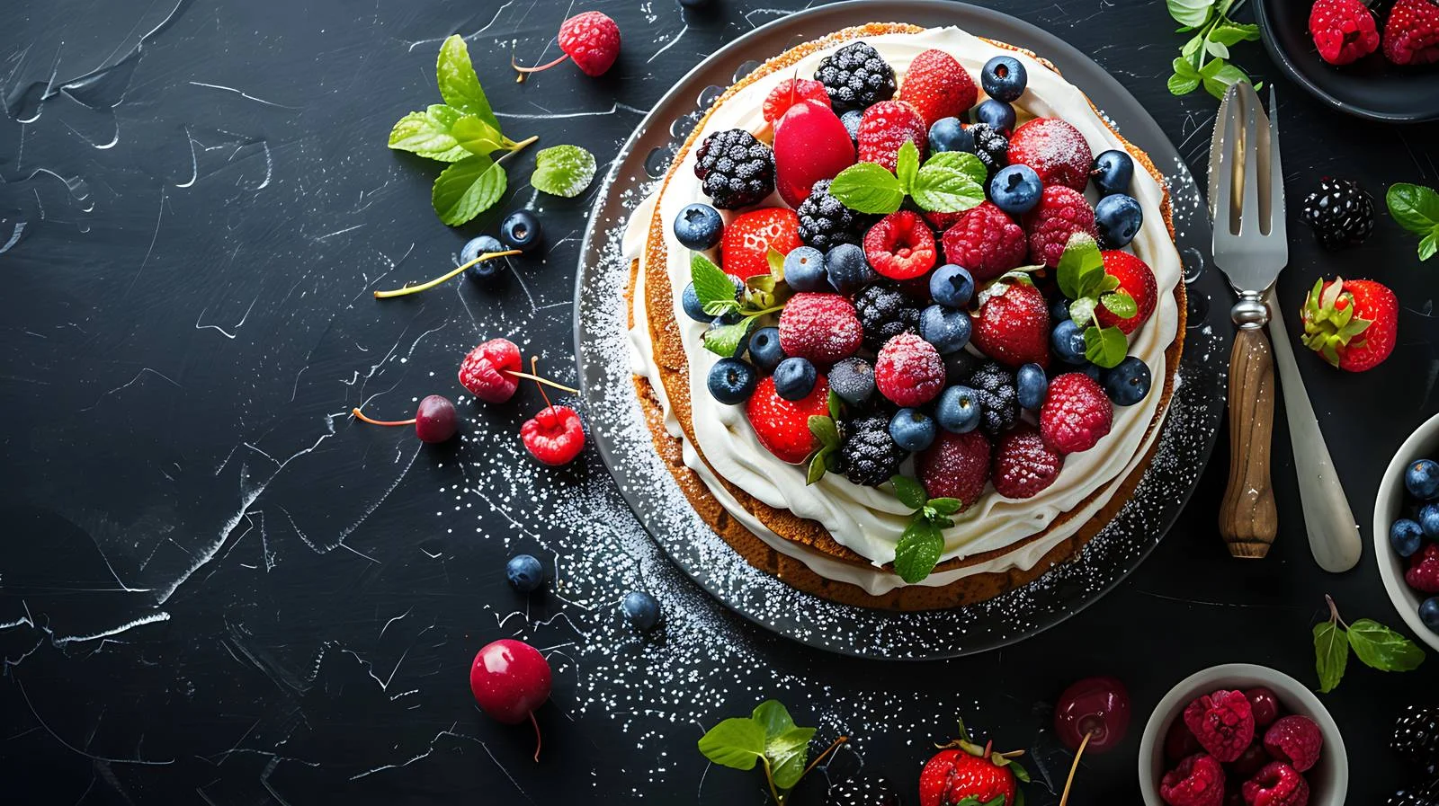 Delicious Homemade Berry Cake — free download from Dotvec