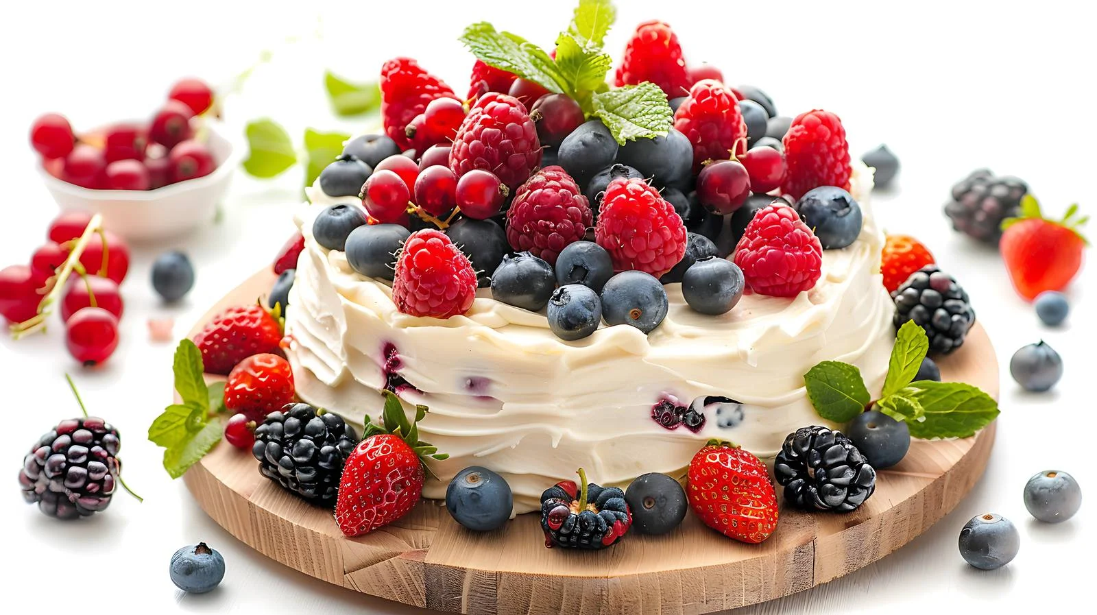 Fresh Berry Homemade Cake — free download from Dotvec