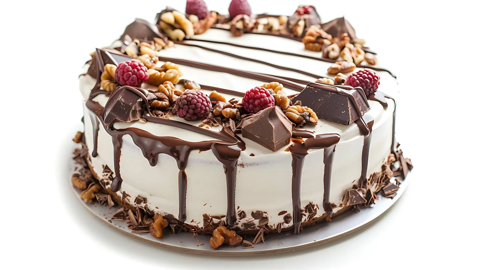 Delicious Homemade Cold Cake with Nuts — free download from Dotvec