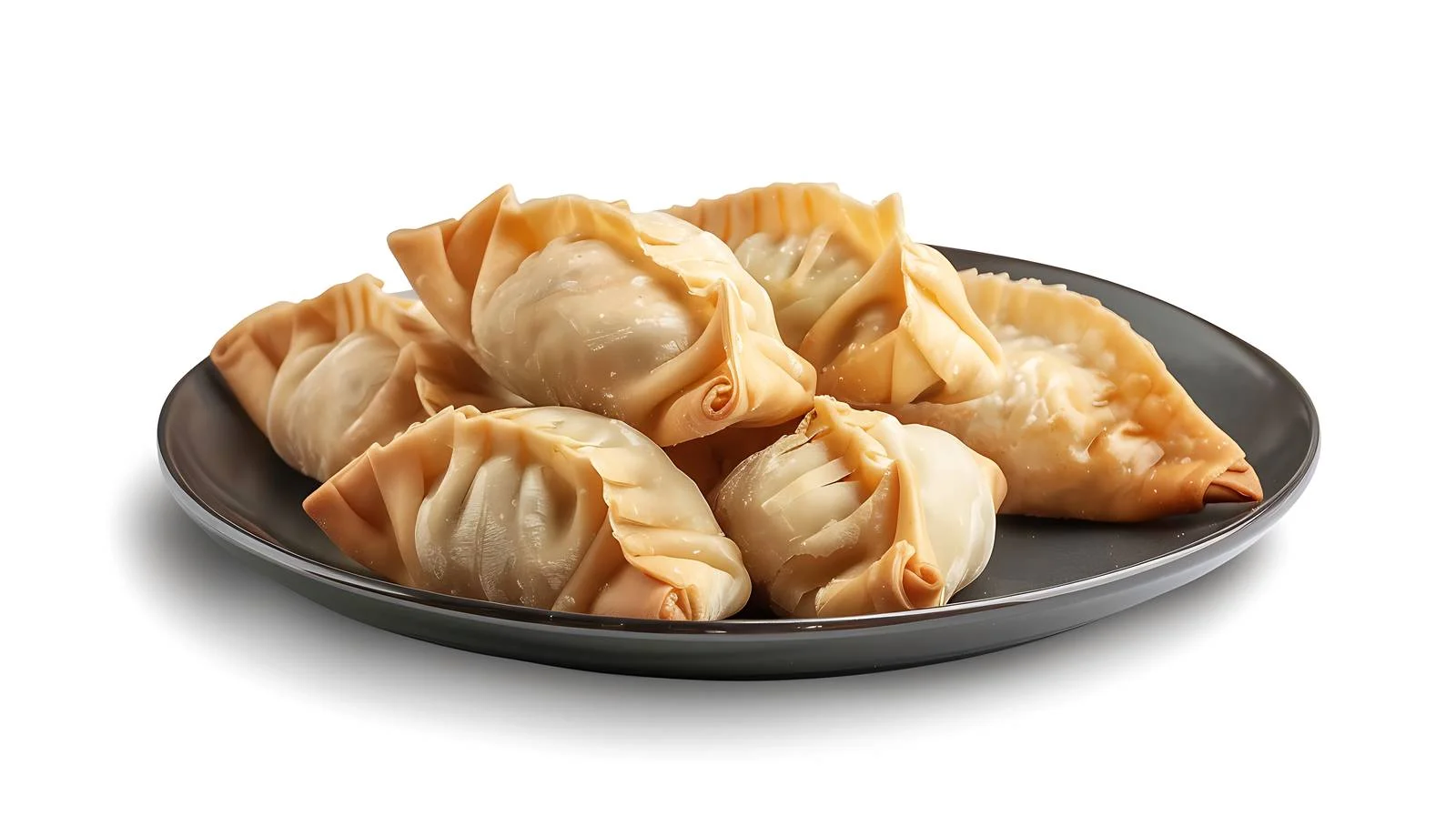 Plum-Stuffed Homemade Dumplings on White Background — free download from Dotvec