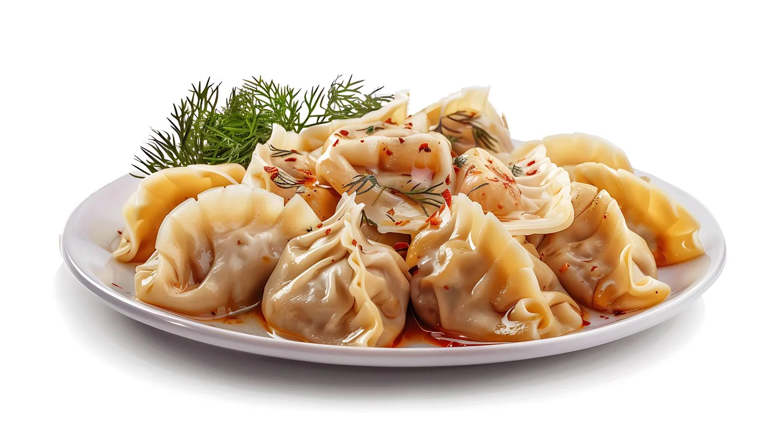 Plum-Stuffed Homemade Dumplings on White Background — free download from Dotvec
