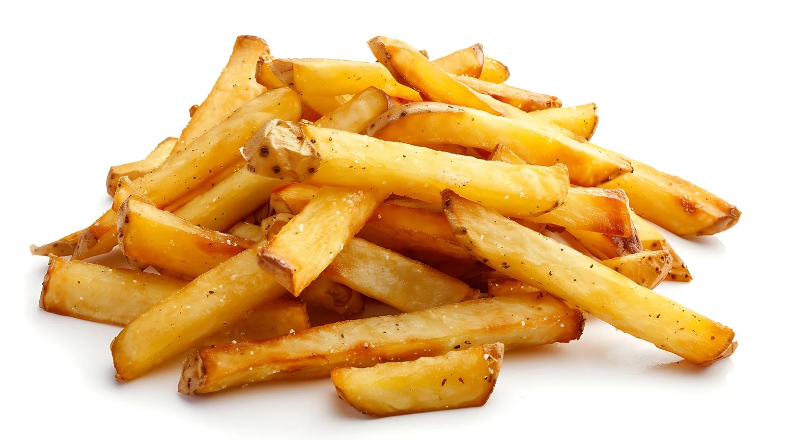 Crispy Potato Fries on White Background — free download from Dotvec