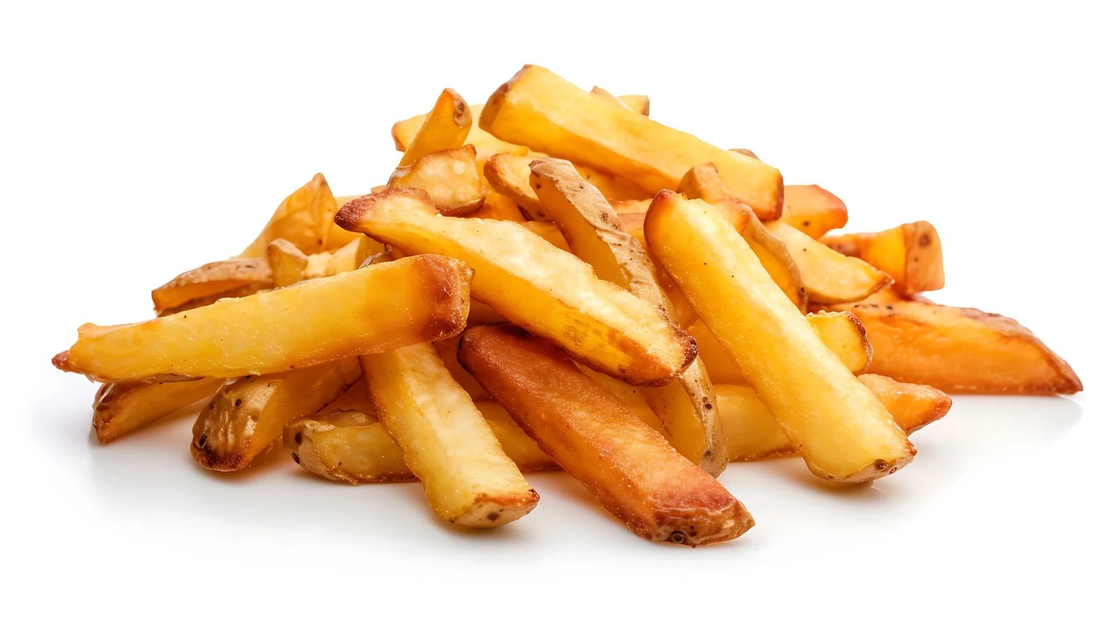 Crispy Homemade French Fries on White Background — free download from Dotvec