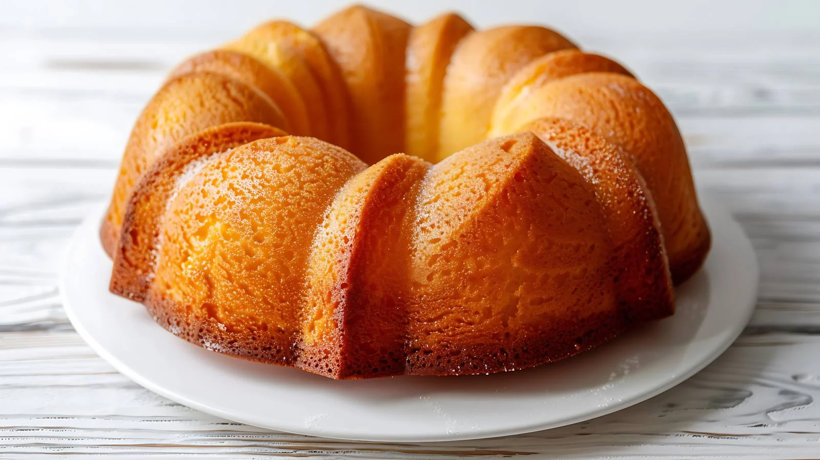 Vanilla Bundt Cake on White Background — free download from Dotvec