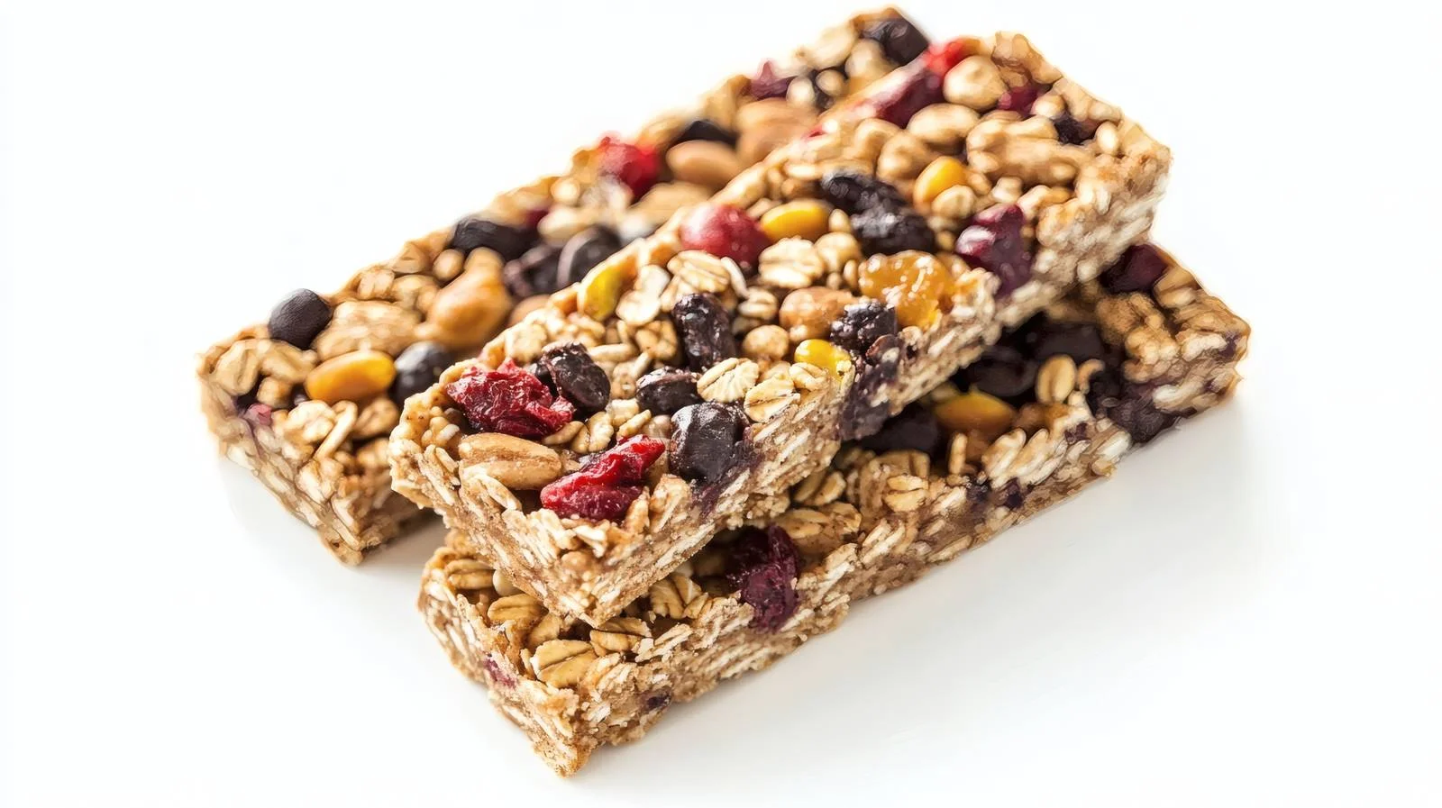 Nutritious Homemade Granola Bars on White — free download from Dotvec