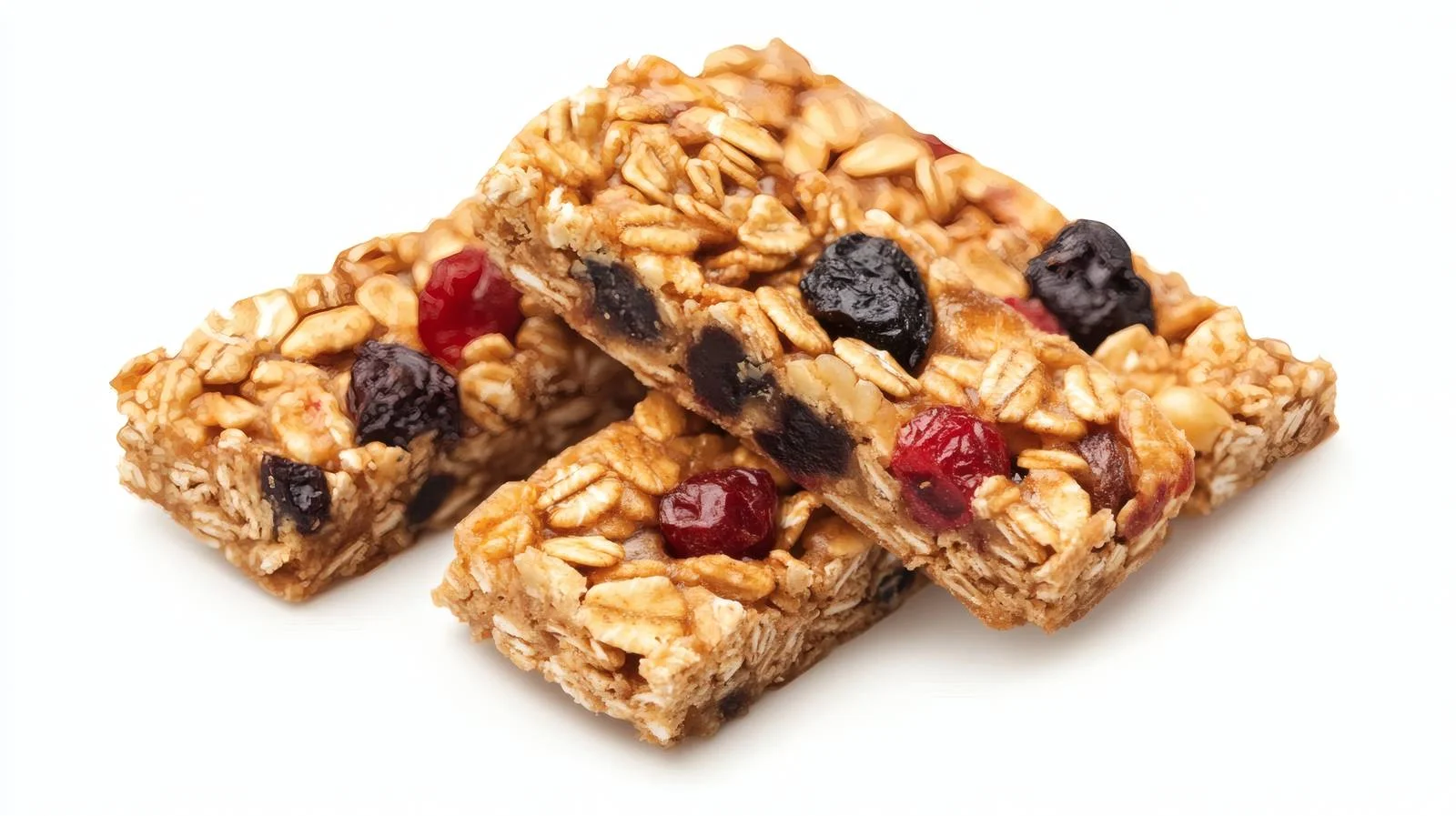 Wholesome Homemade Granola Bars on White — free download from Dotvec