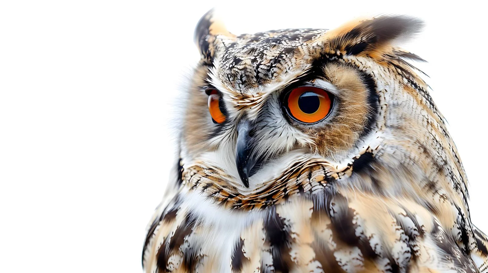 Elegant Isolated Owl on White Background — free download from Dotvec