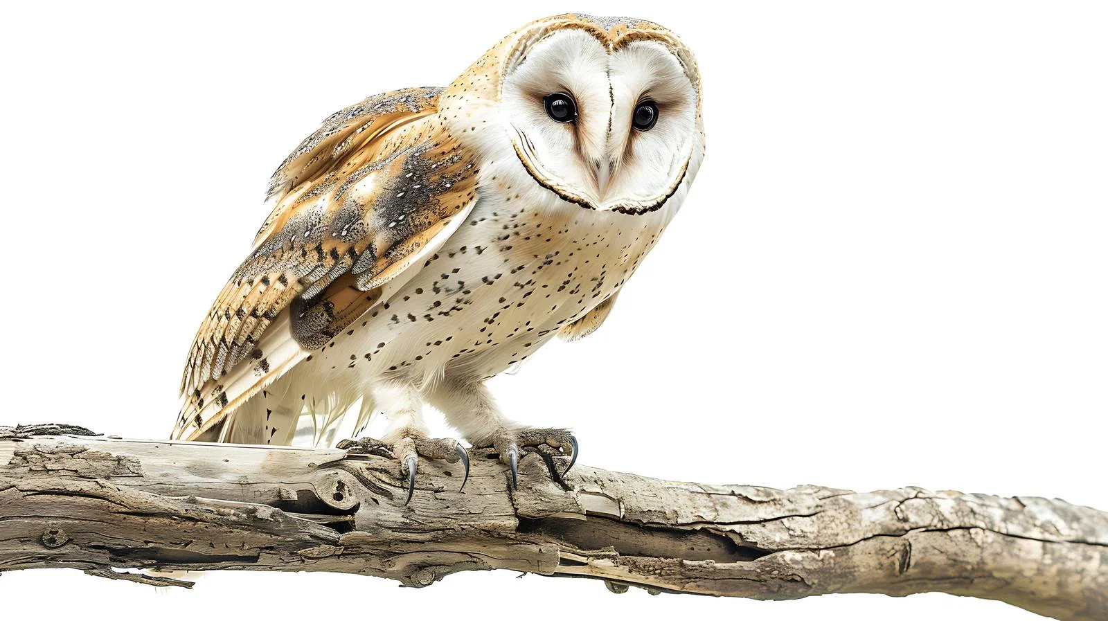 Elegant White Owl on Transparent Background — free download from Dotvec