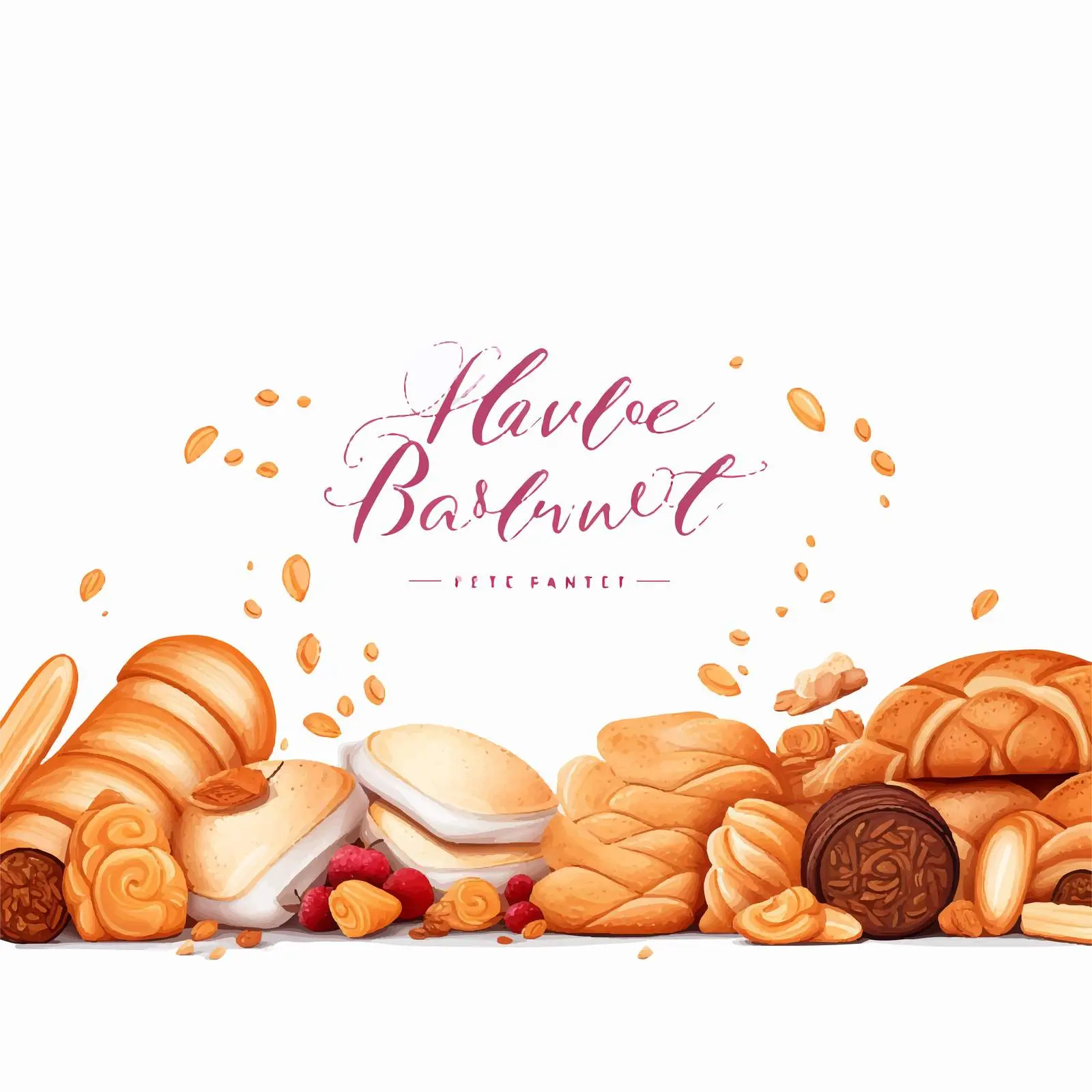 Delicious Homemade Breads Horizontal Banner — free download from Dotvec