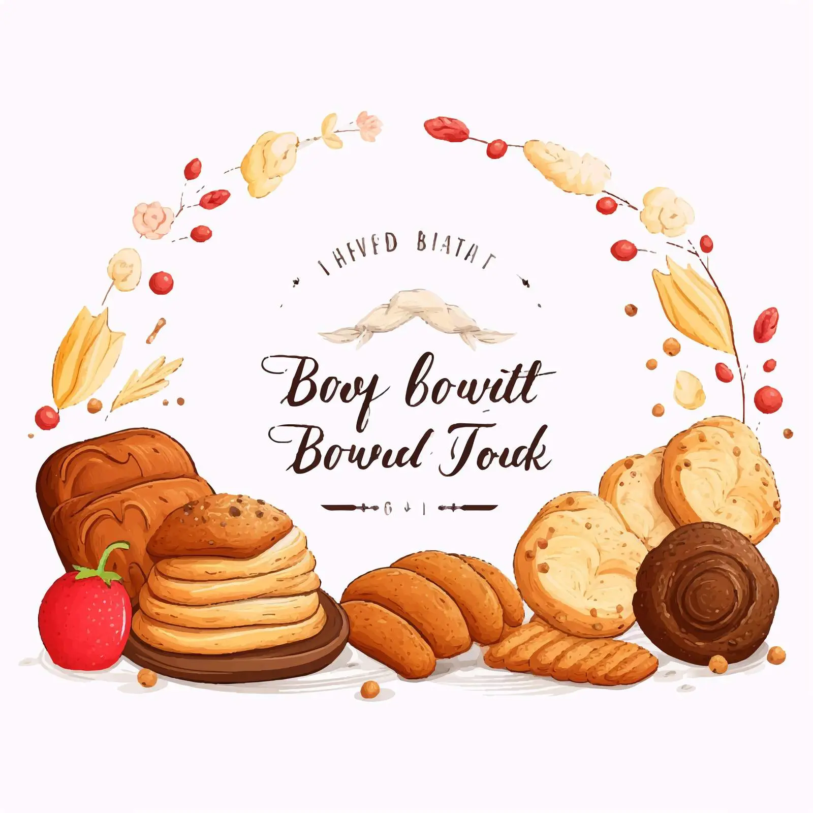 Fresh Homemade Breads Horizontal Banner — free download from Dotvec
