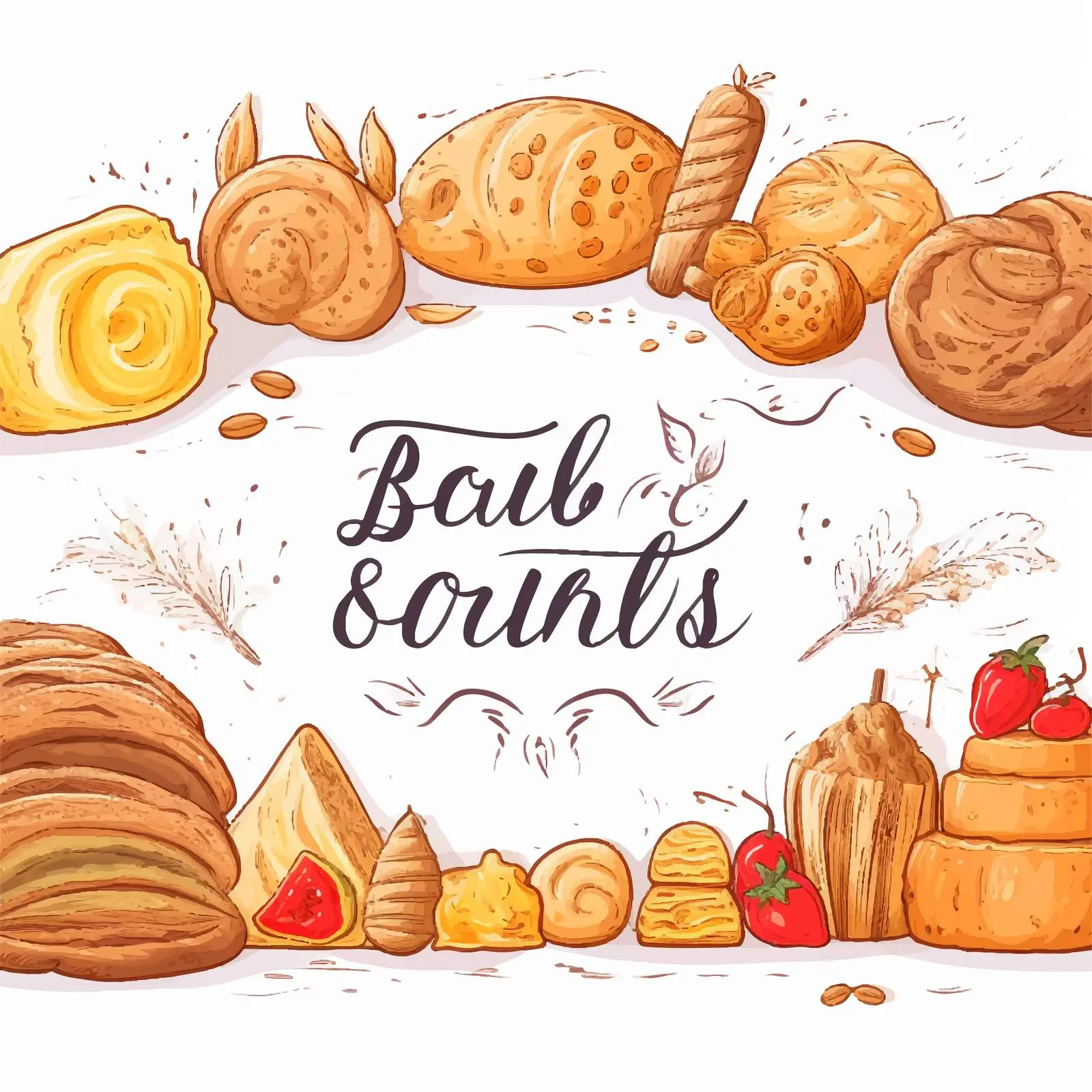 Fresh Breads Homemade Banner Design – free fresh bread image from Dotvec