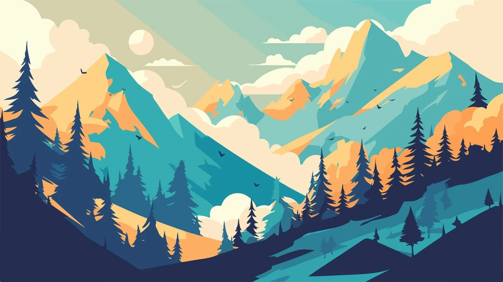Majestic Mountain Scenery for Mountaineering Adventure — free download from Dotvec
