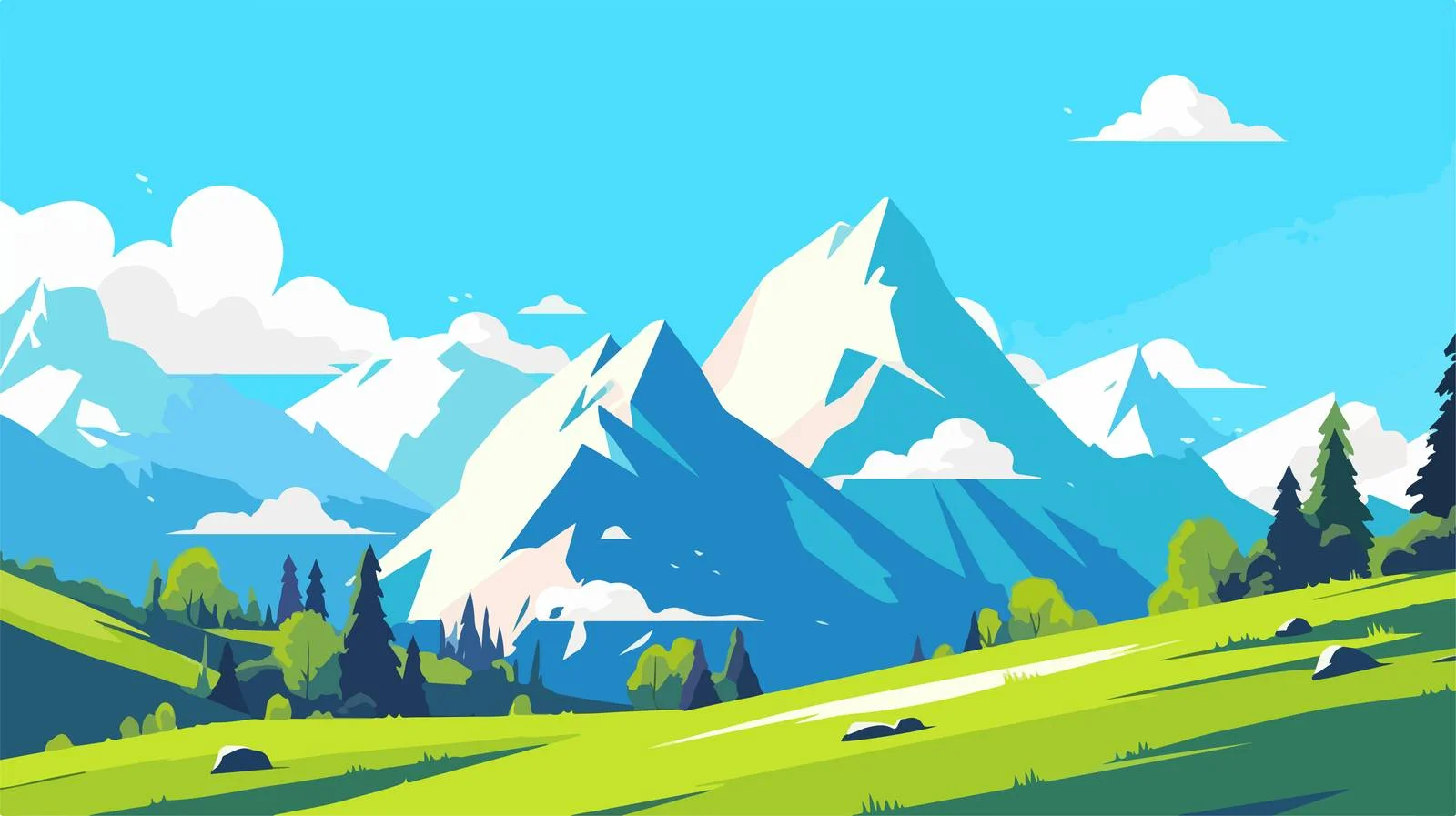 Serene Mountain Landscape for Mountaineering Enthusiasts — free download from Dotvec