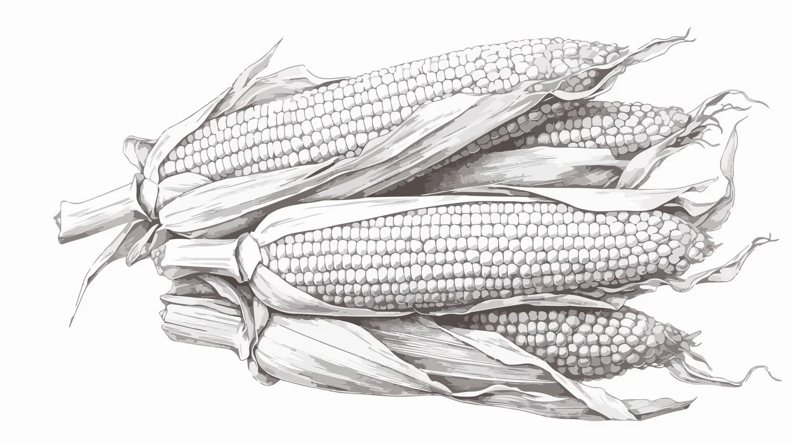 Realistic Sweet Corn Horizontal Banner Image — free download from Dotvec