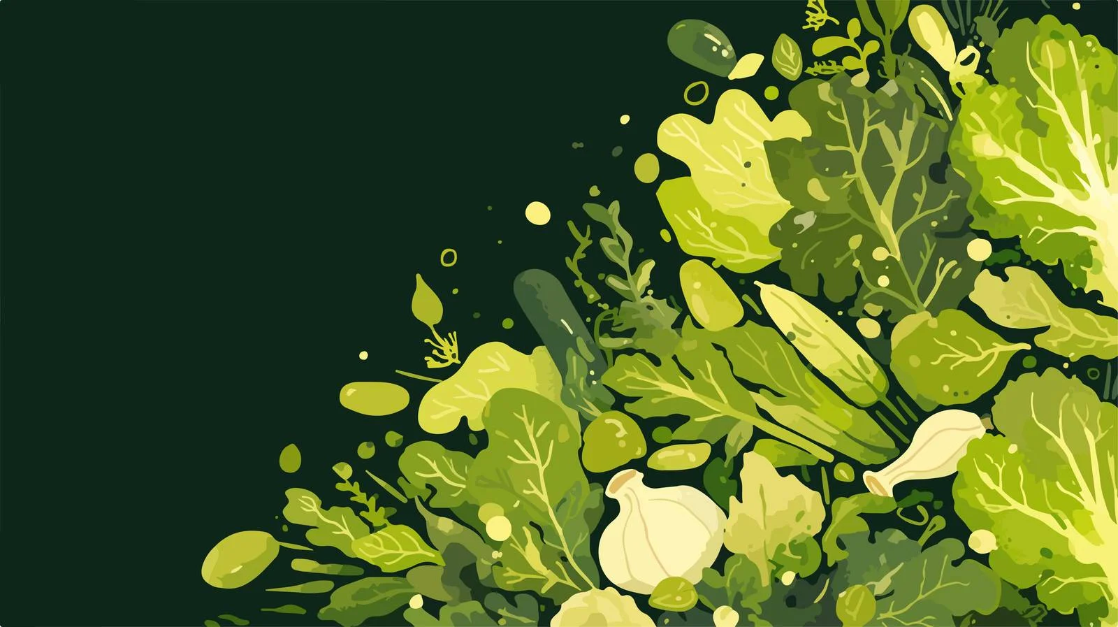 Fresh Green Vegetable Web Banner Templates — free download from Dotvec