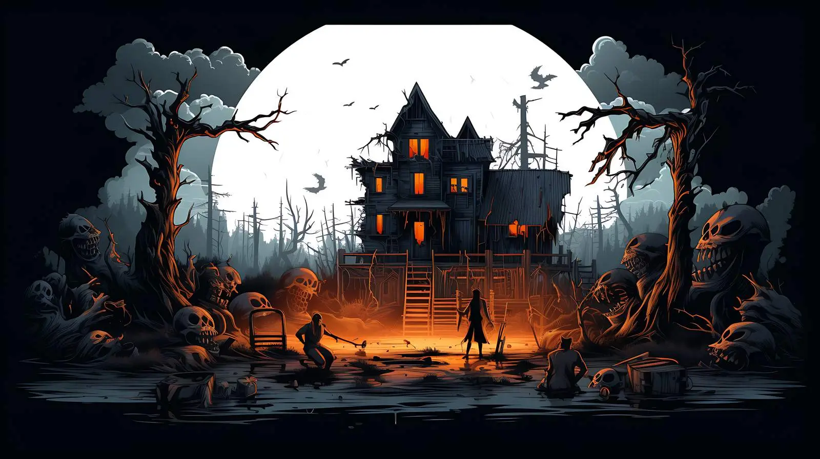 Horror Movie Scene Filming — free download from Dotvec