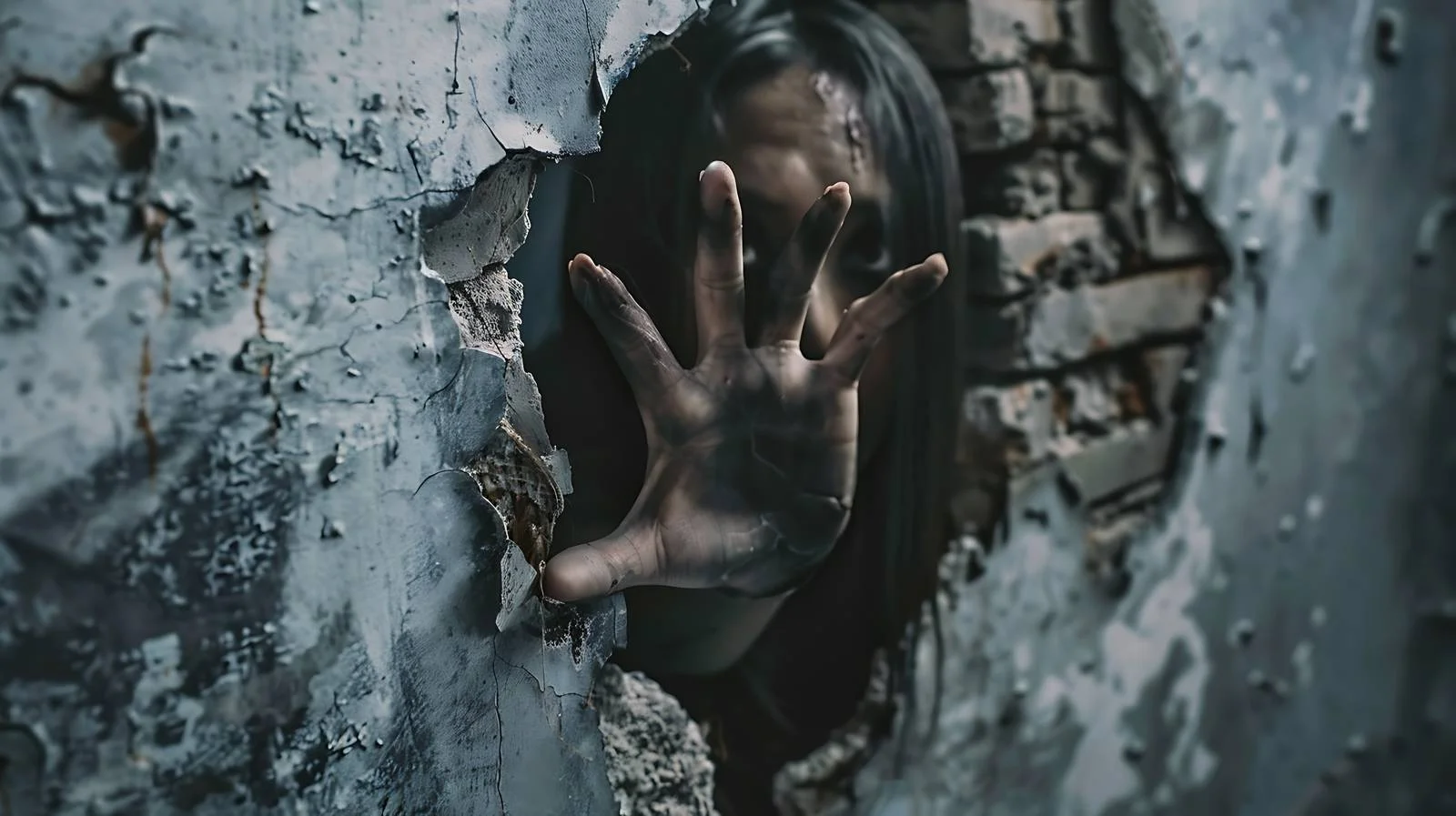 Eerie Woman in Abandoned Setting — free download from Dotvec