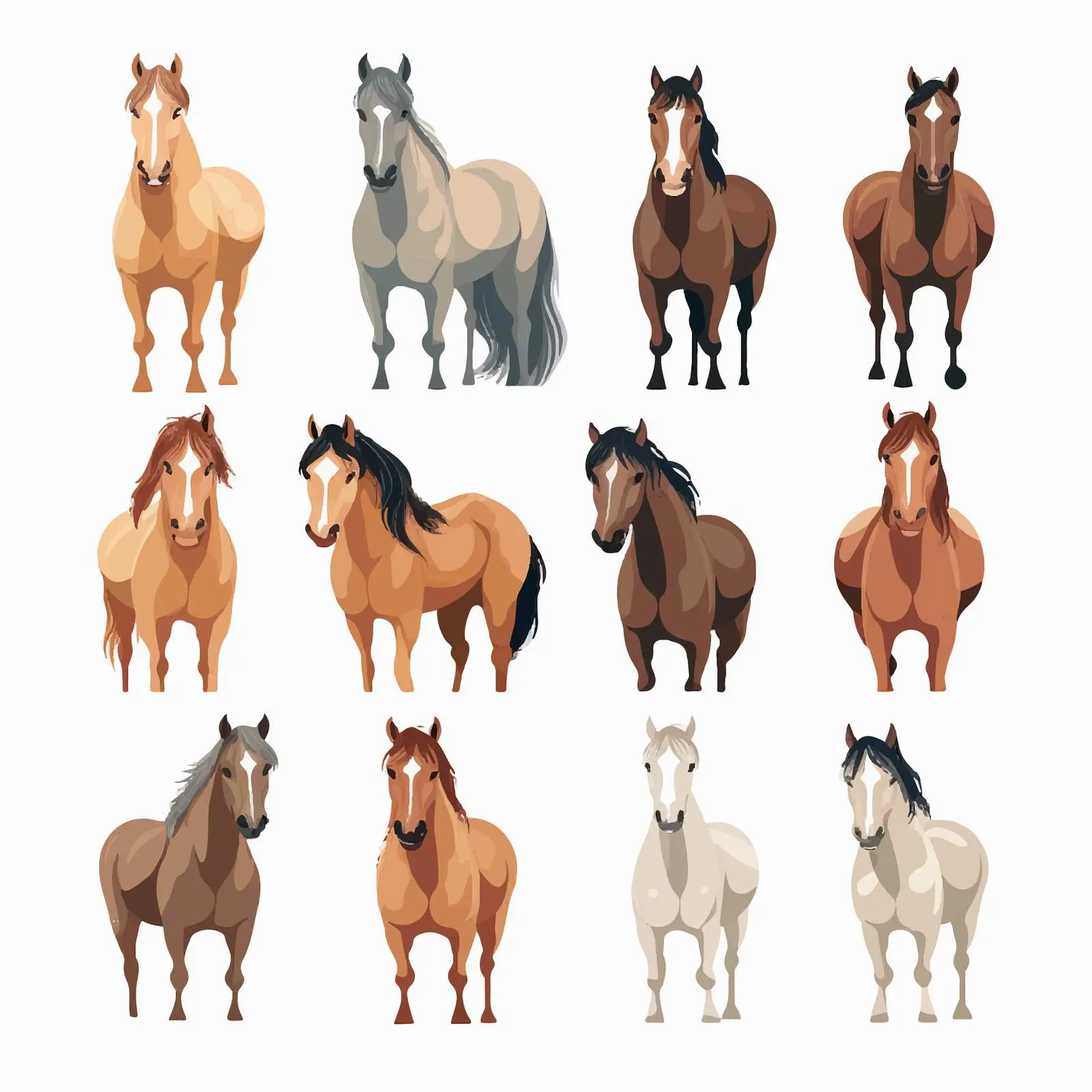 Elegant Horse Line Vector Illustration — free download from Dotvec