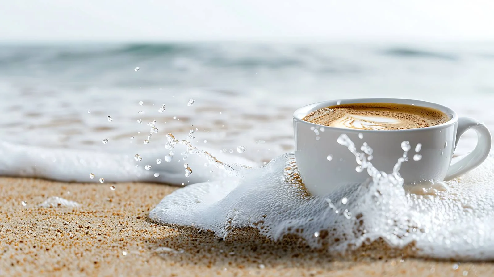 Serene Beach Coffee Break — free download from Dotvec