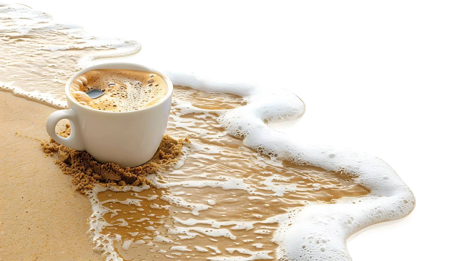 Serene Beach Coffee Break — free download from Dotvec