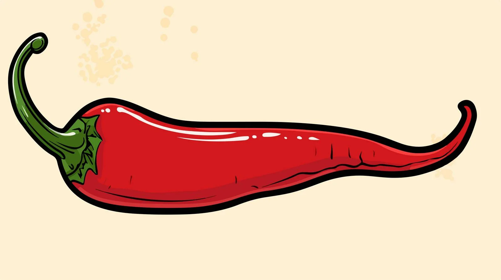 Vibrant Chilli Pepper Speech Bubble Illustration — free download from Dotvec