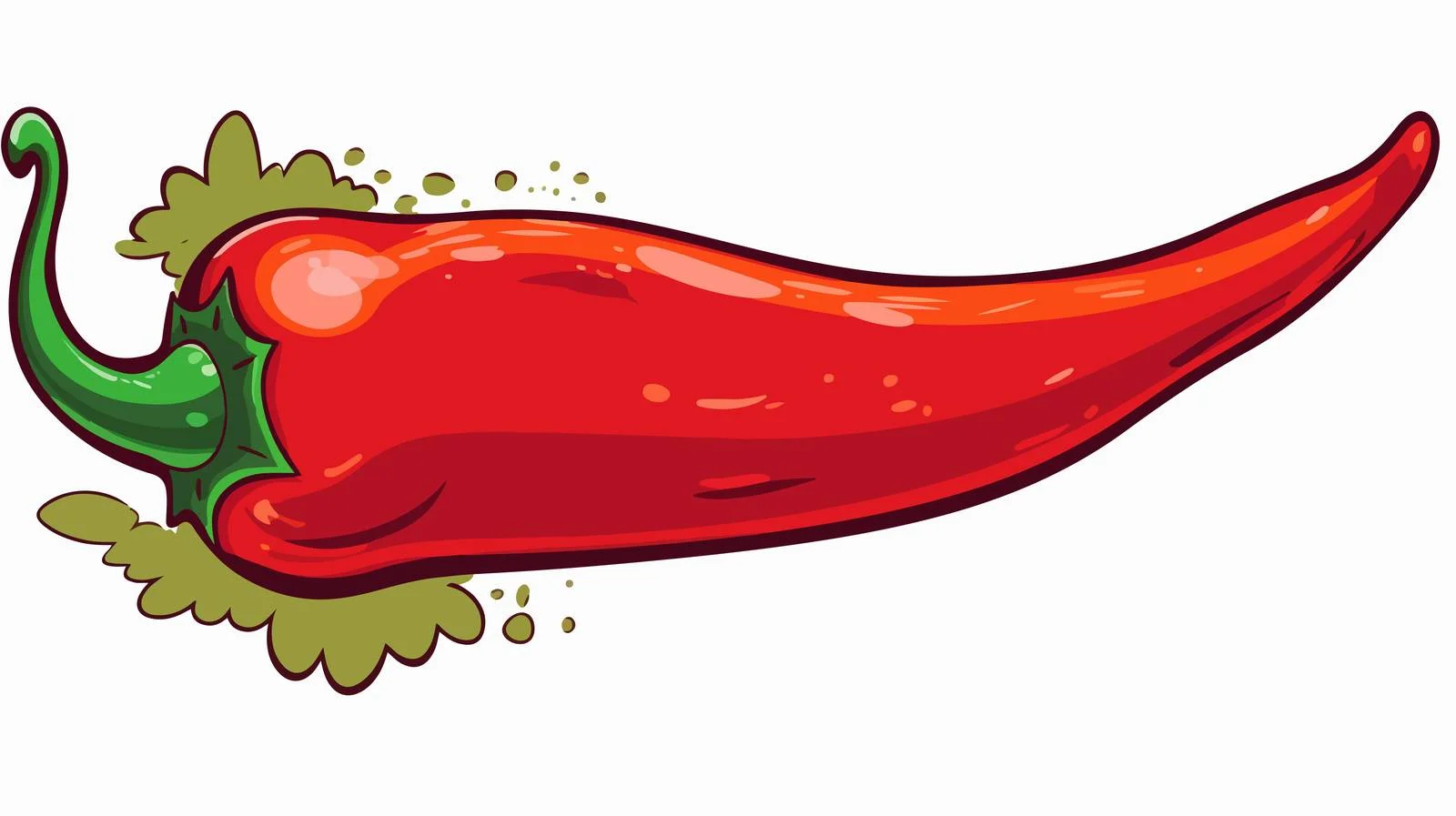 Chilli Pepper Texture Speech Bubble Illustration — free download from Dotvec