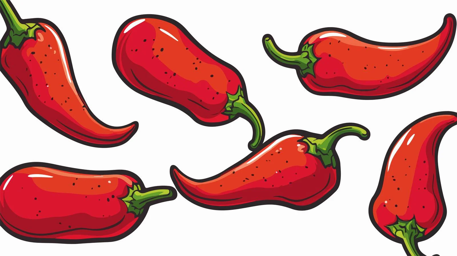 Freehand Chilli Pepper Texture Speech Bubble — free download from Dotvec