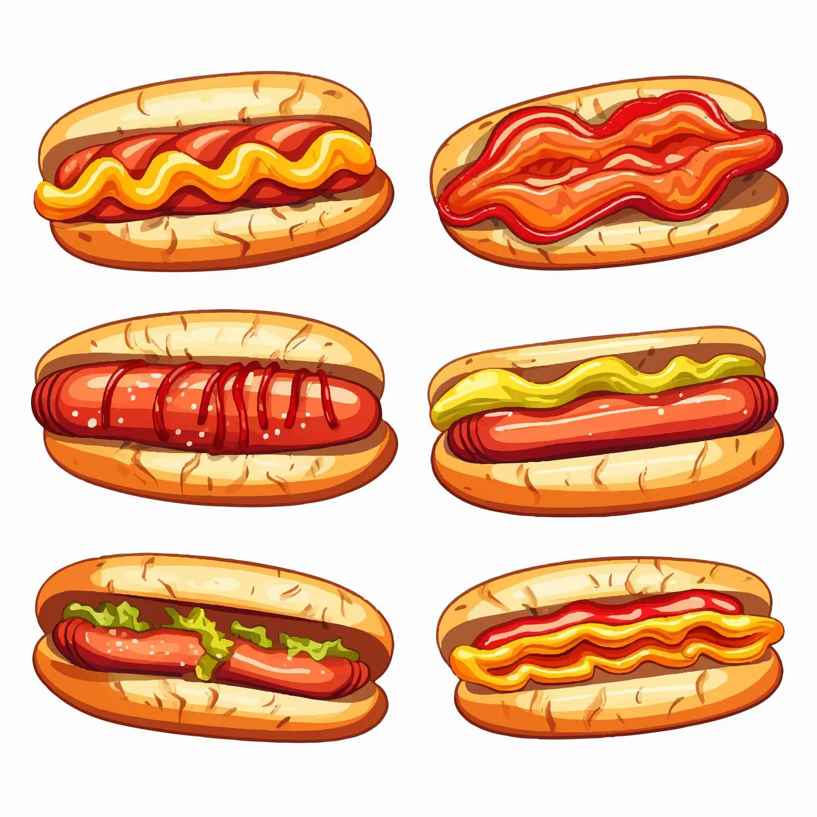Isolated Hot Dog Line Vector Illustration — free download from Dotvec