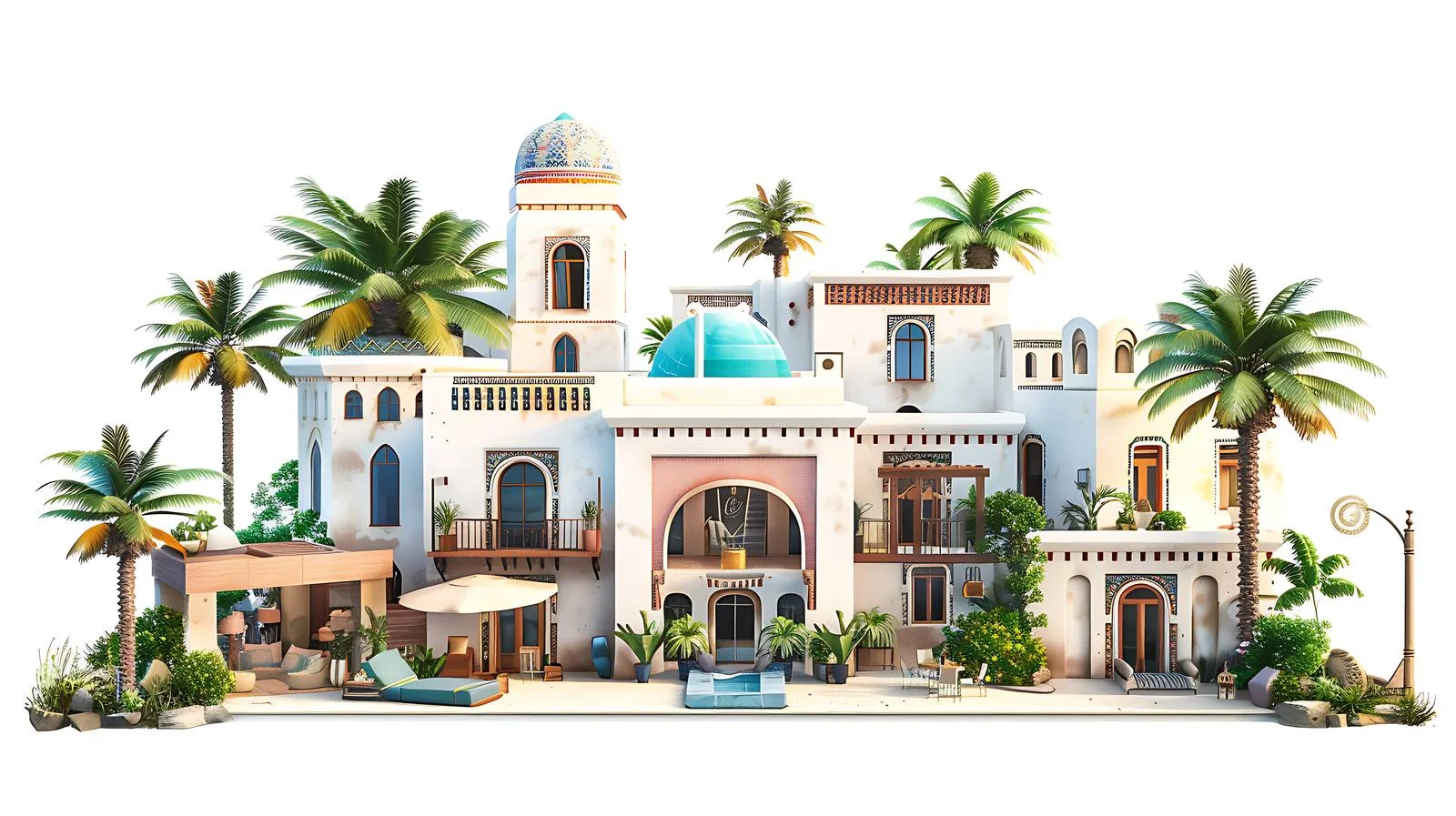 Luxury Hotel with Recreational Area View — free download from Dotvec