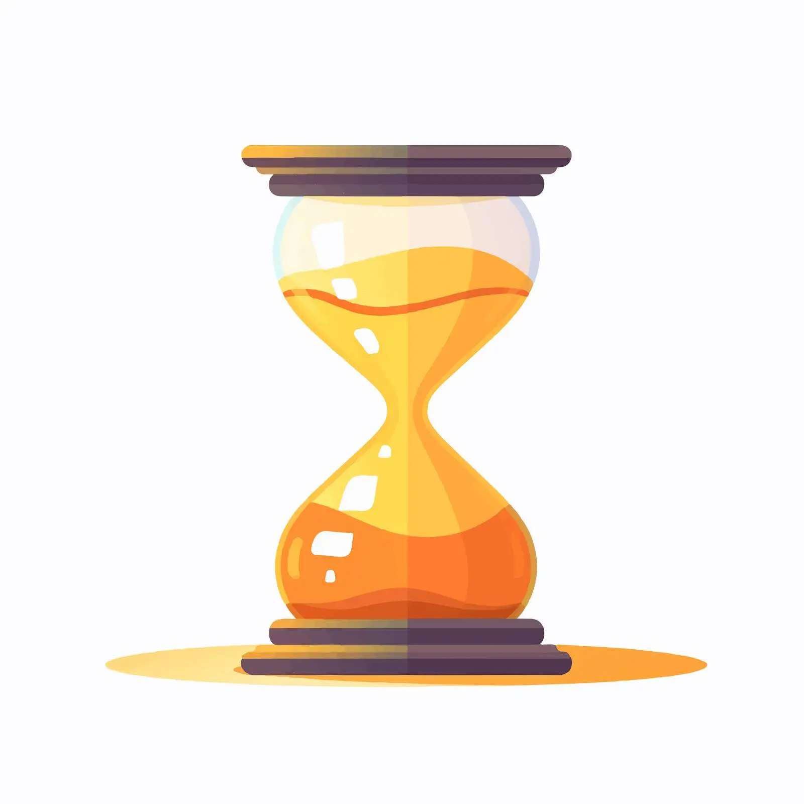 Elegant Hourglass Timer Icon with Flowing Sand — free download from Dotvec