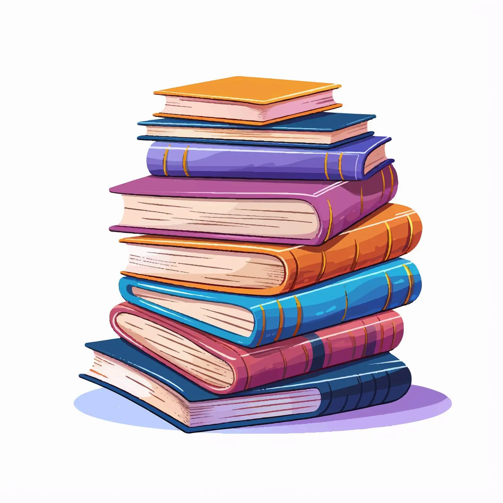 Stack of Academic and Entertainment Books — free download from Dotvec