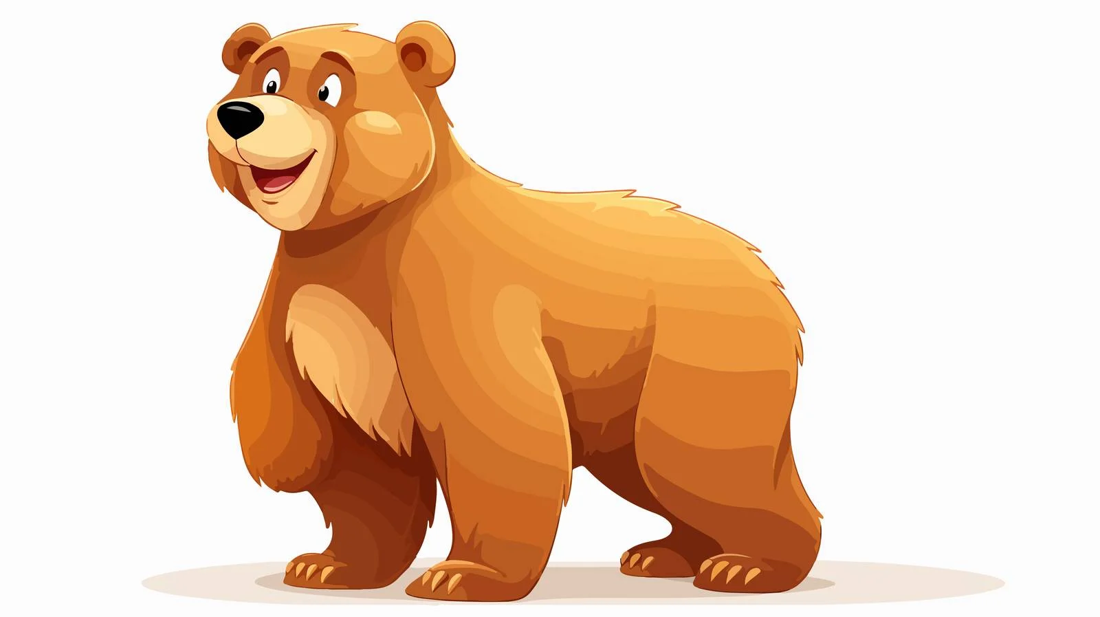 Huge Cartoon Bear Vector Illustration — free download from Dotvec