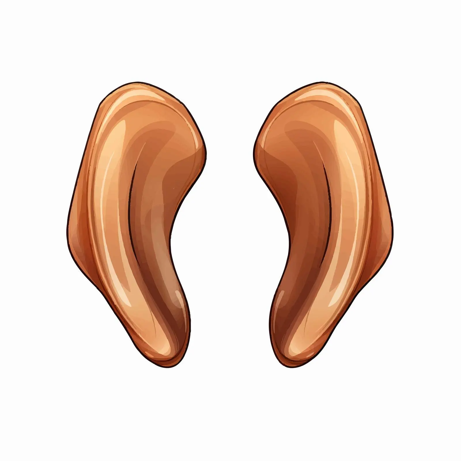 Realistic Human Ear Vector Illustration — free download from Dotvec