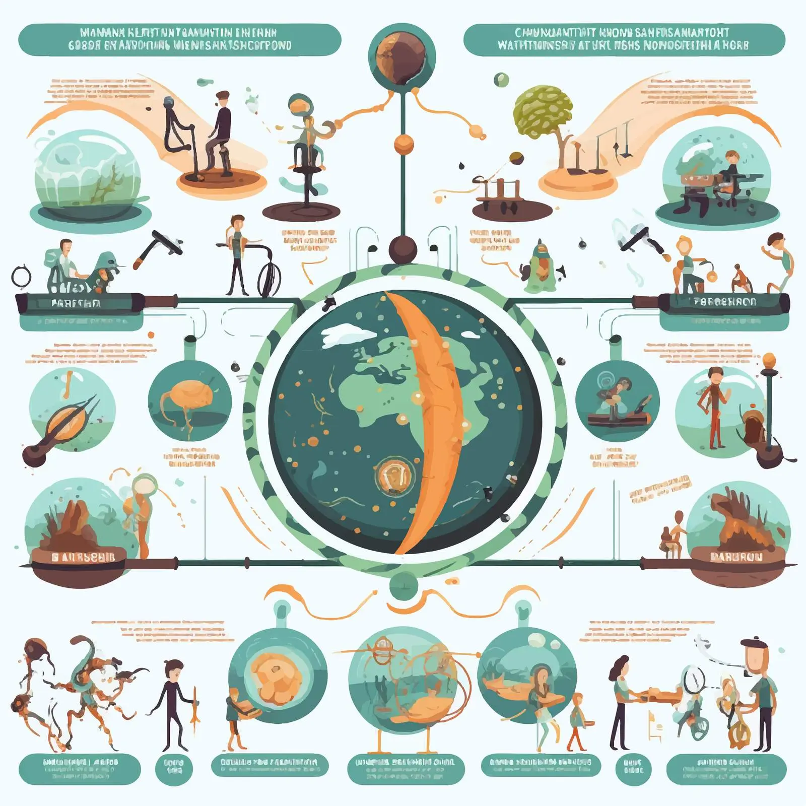 Human Embryonic Development and Fertilization Infographic – free gestation image from Dotvec