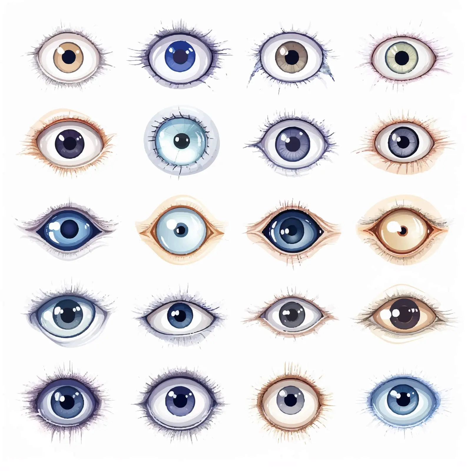 Halloween Human Eyes Vector Set — free download from Dotvec