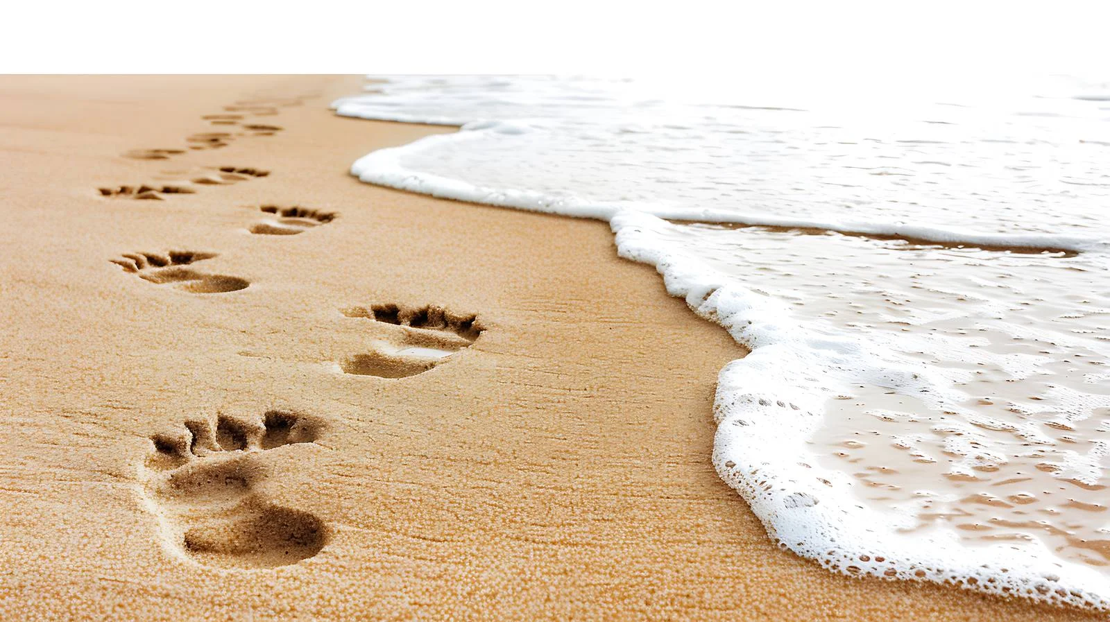 Sunny Beach Footprints — free download from Dotvec