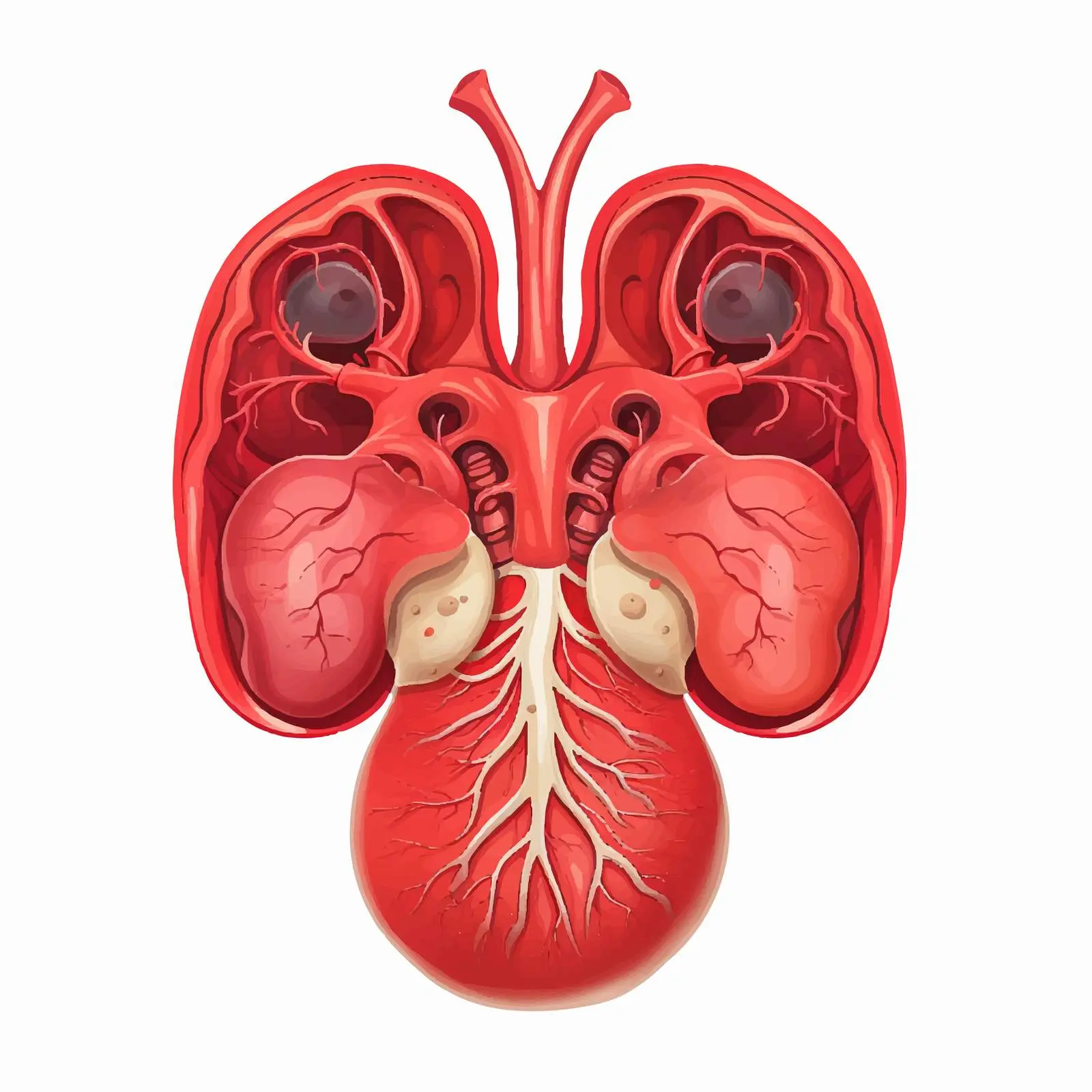Human Internal Organ Kidney Illustration Vector — free download from Dotvec