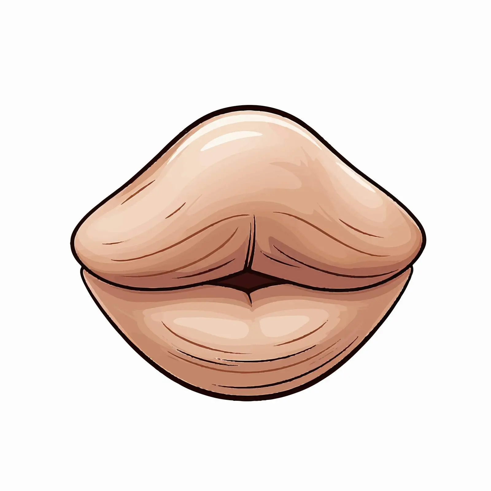 Cartoon Style Human Nose Vector Illustration — free download from Dotvec