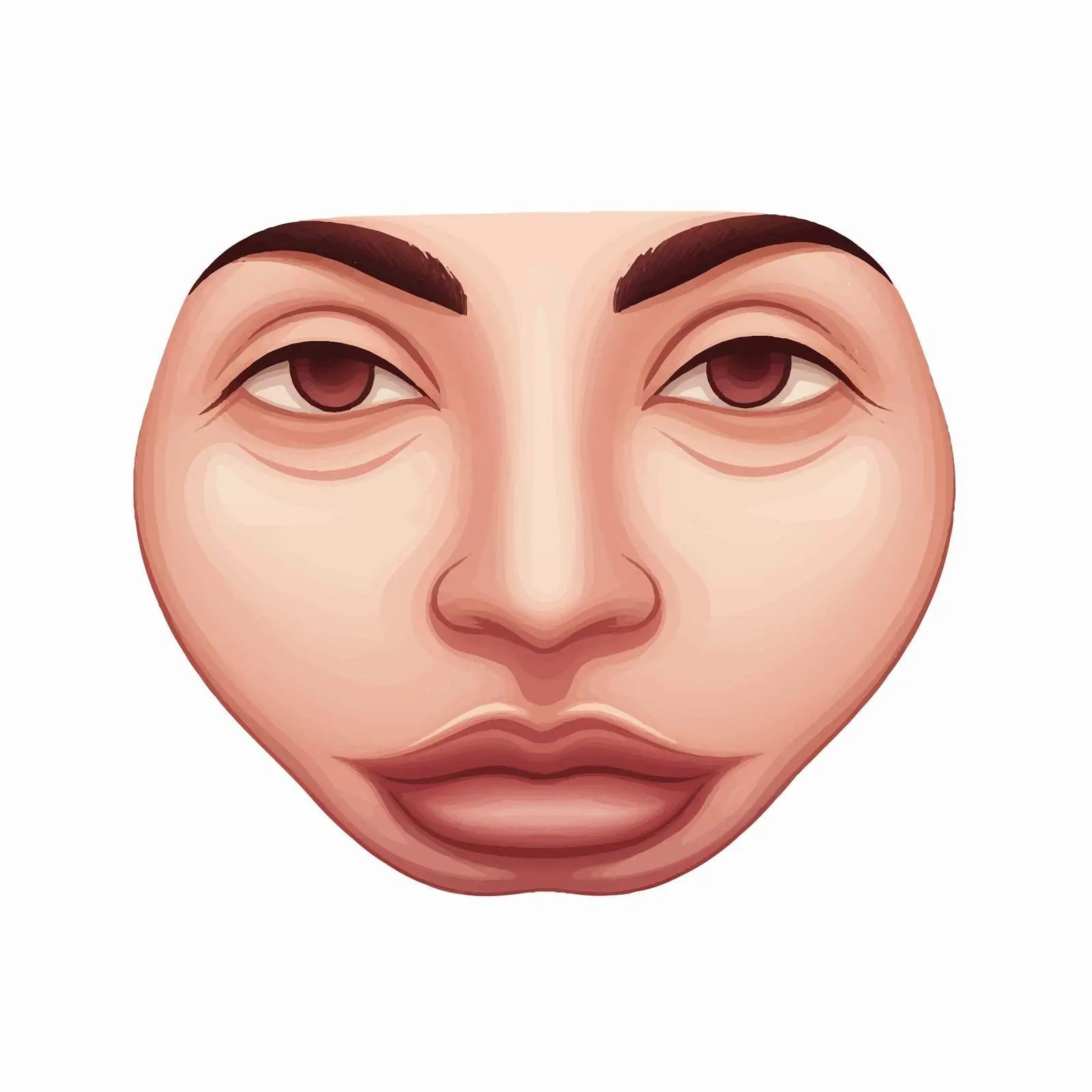 Human Nose Vector Illustration on White Background — free download from Dotvec