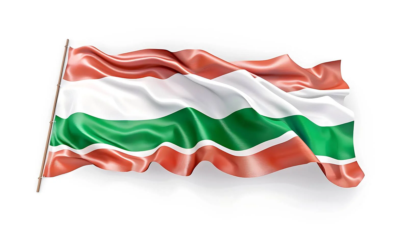 Hungary National Flag on White Background — free download from Dotvec