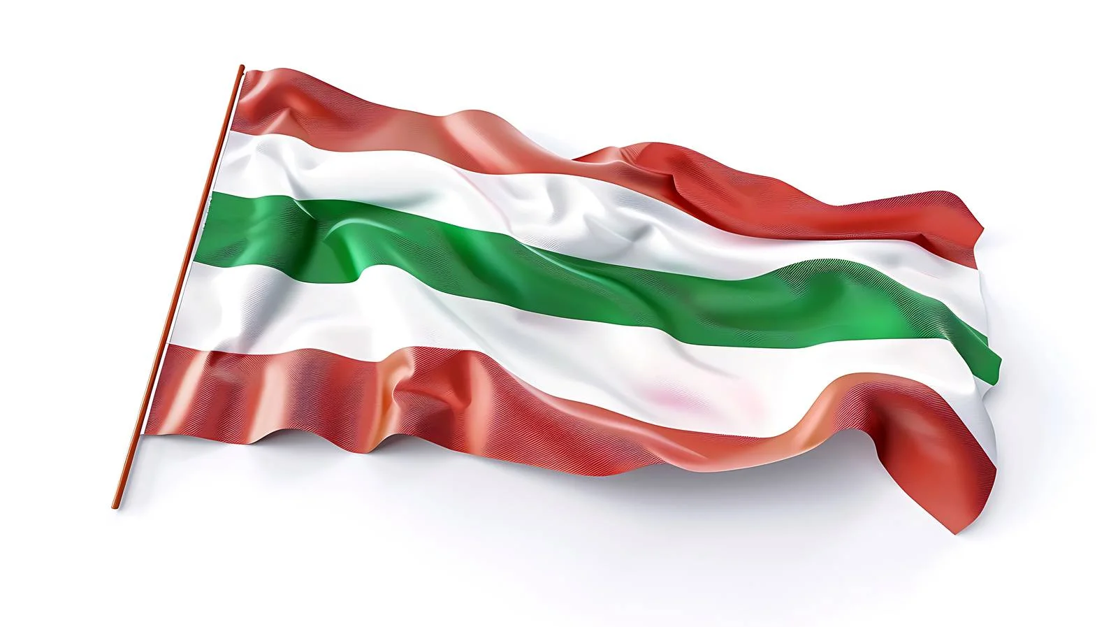 National Flag of Hungary on White — free download from Dotvec