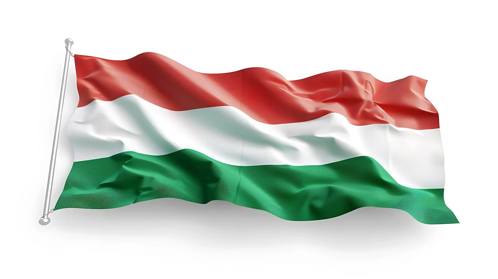 Hungary National Flag on White Background — free download from Dotvec