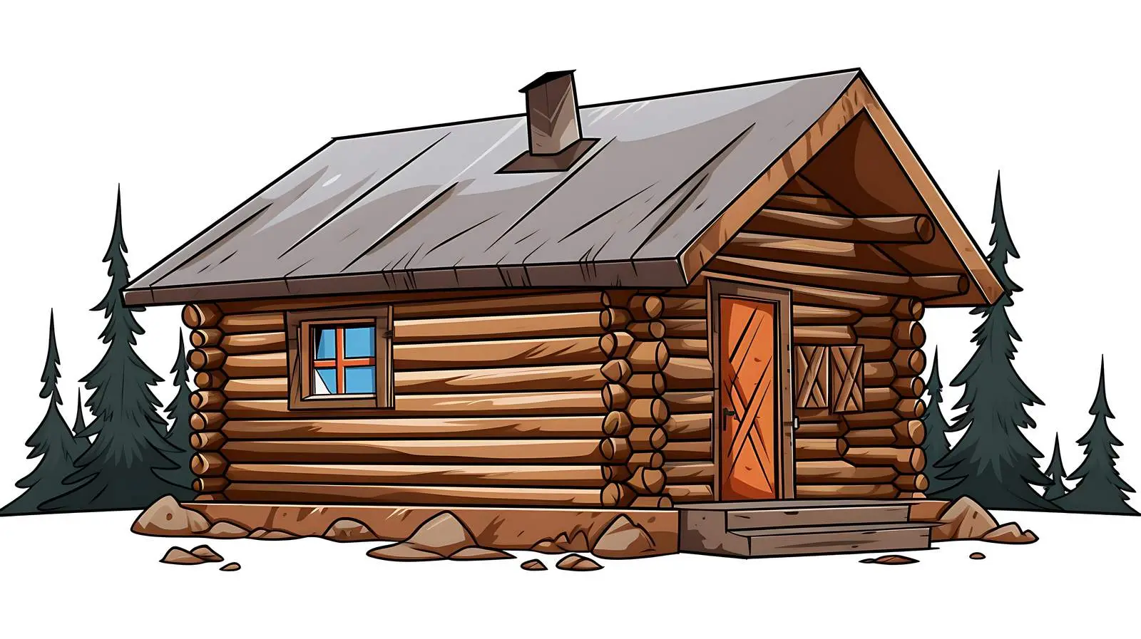 Isolated Hut Vector Illustration — free download from Dotvec