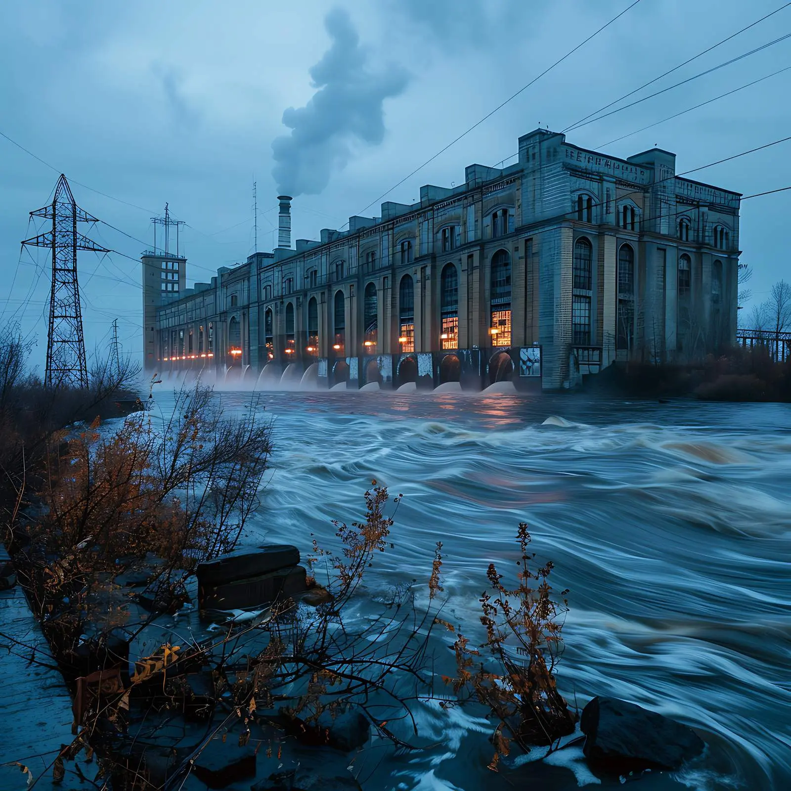 Hydroelectric Power Station on the Dnepr River — free download from Dotvec