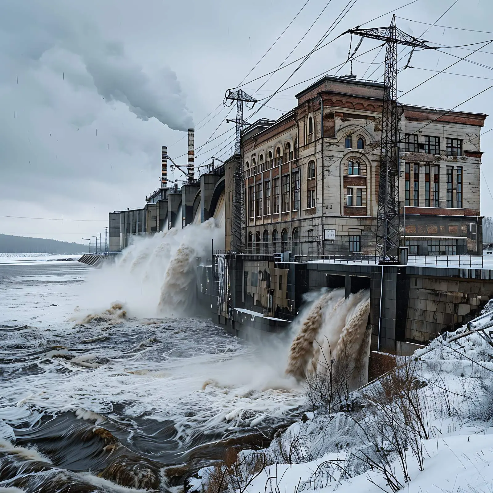 Hydroelectric Power Station on the Dnepr River — free download from Dotvec